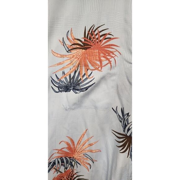 Caribbean Hawaiian Shirt Multicolor Blue Floral Button Down Size 2XT NWT - Picture 8 of 9